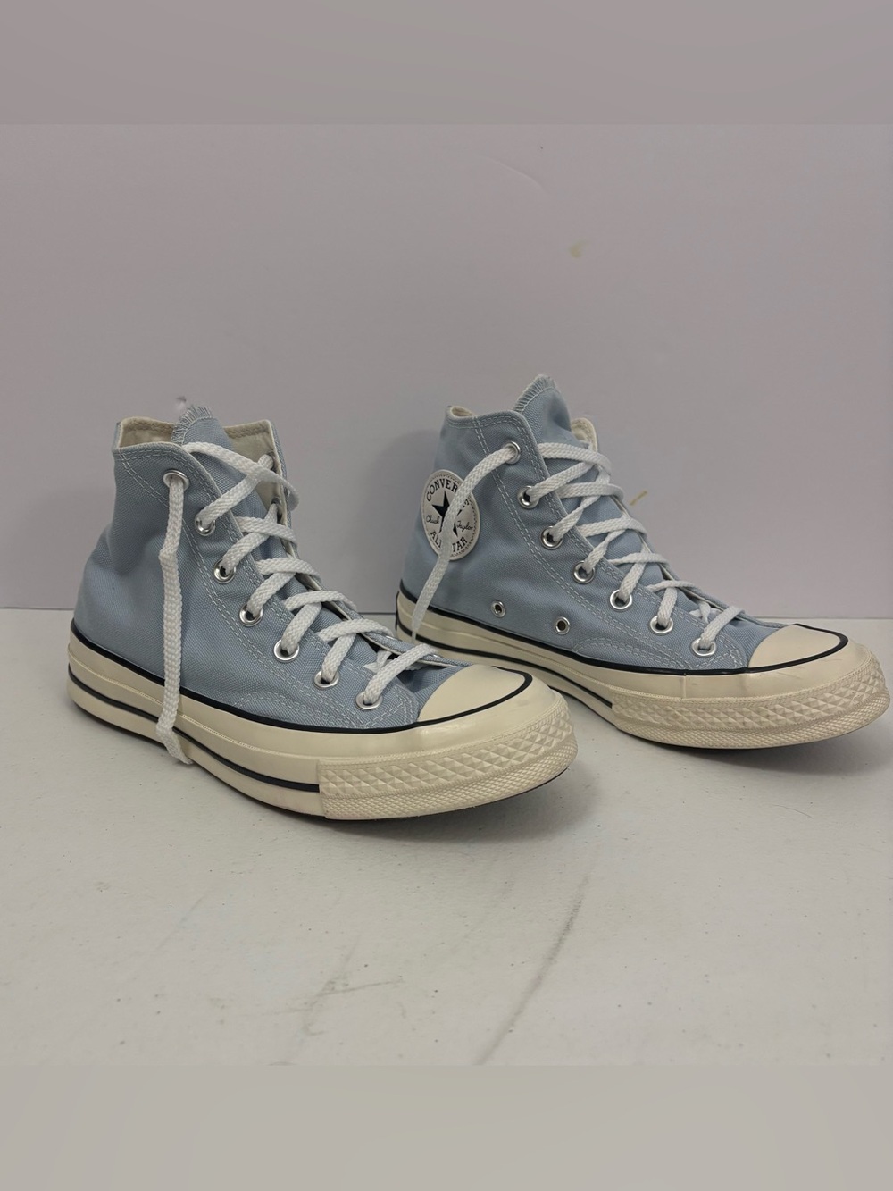 Converse Chuck 70 Hi Light Armory Blue Canvas Unisex Sneakers men’s 6 women’s 7